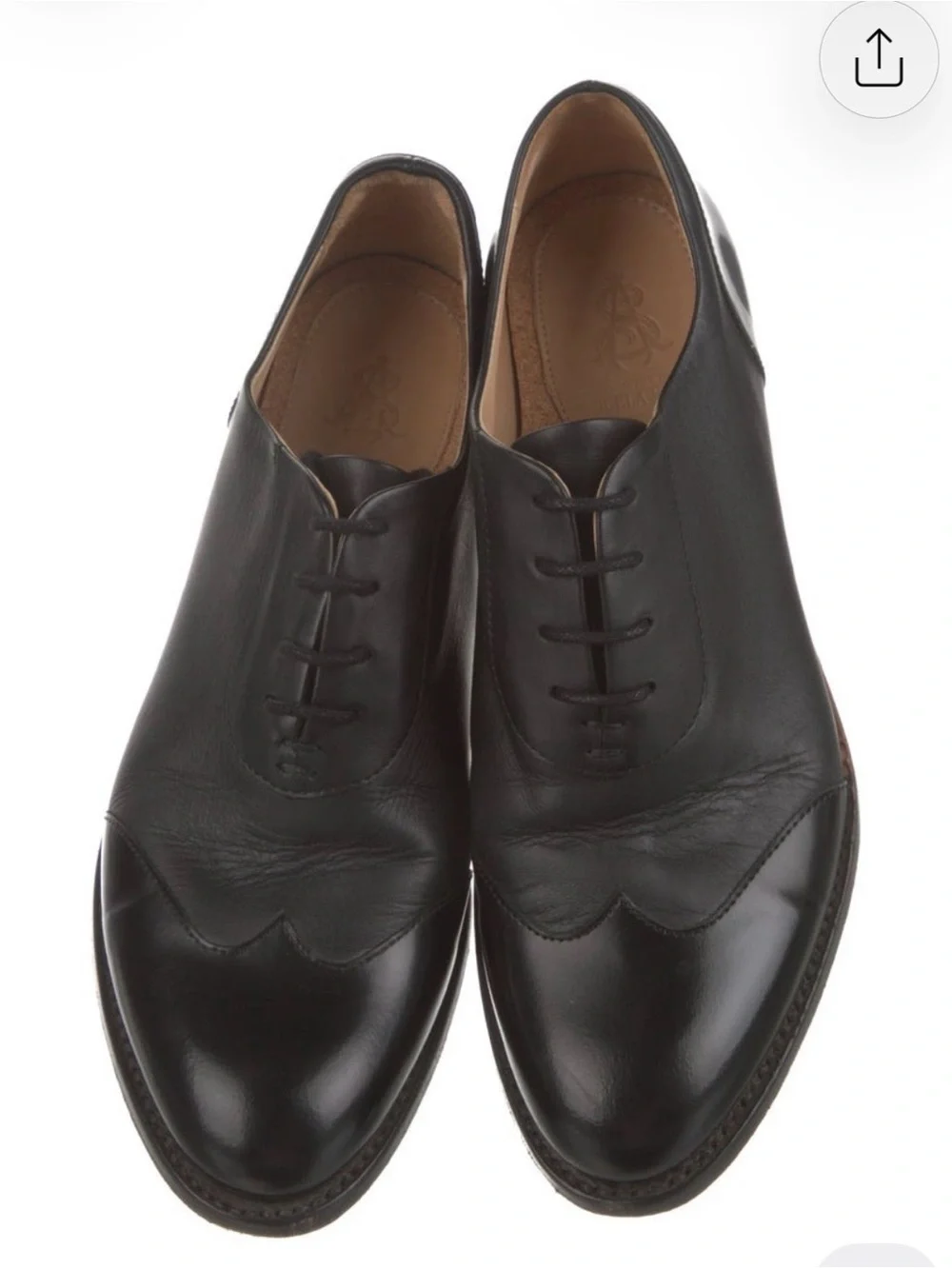 Classic Black Leather Oxford Lace-Up Shoe